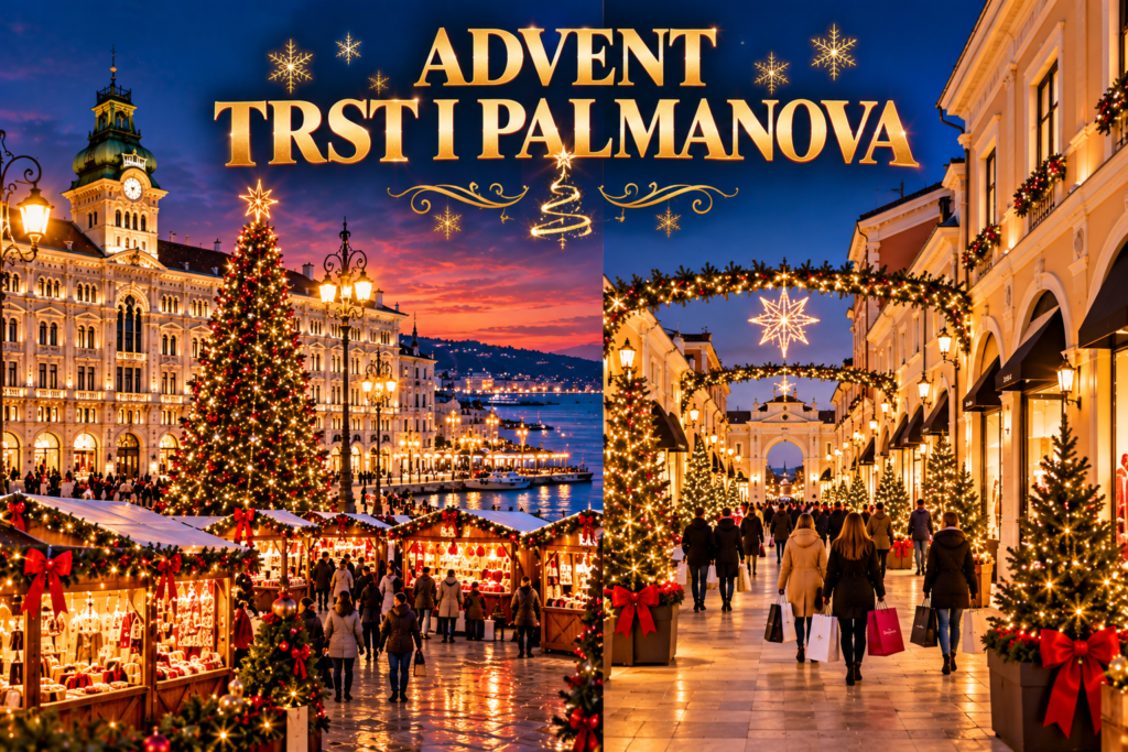 Trst i shopping u Palmanova- Advent